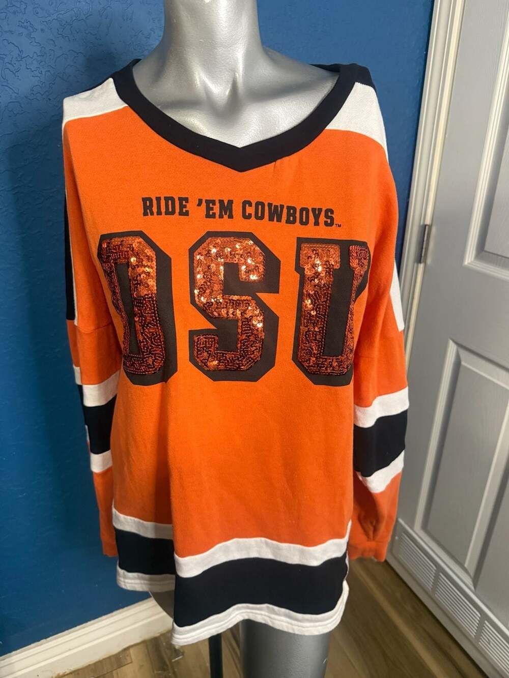 Pink Victoria's Secret Oklahoma State Jersey Size M